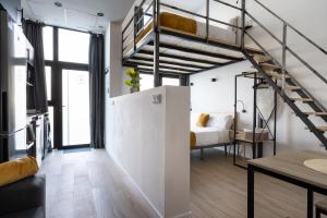 Posteľ alebo postele v izbe v ubytovaní Vip Apartments Valencia