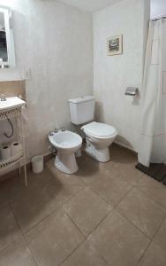 a bathroom with a toilet and a sink at Piran Loft in Buenos Aires