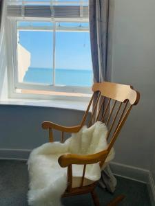 אזור ישיבה ב-Penthouse Sea view home