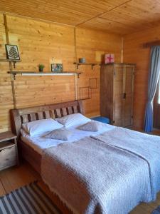 Postel nebo postele na pokoji v ubytování Na Penkah