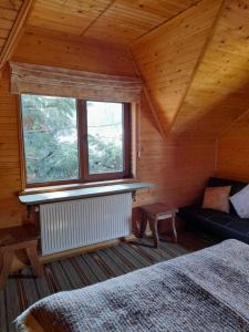 Postel nebo postele na pokoji v ubytování Na Penkah