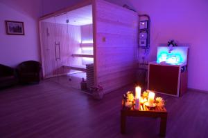 TV a/nebo společenská místnost v ubytování Hotel Europa Gran Sasso