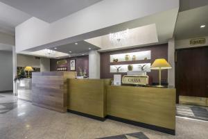 The lobby or reception area at Hotel Falco D'Oro