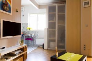 Televízia a/alebo spoločenská miestnosť v ubytovaní Apartment Studio Paula + 5 fotografií