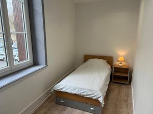 Ένα ή περισσότερα κρεβάτια σε δωμάτιο στο Appartement de la laverie +6 φωτογραφίες