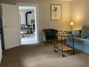 Χώρος καθιστικού στο Maison de campagne charmante avec jardin, animaux acceptés - FR-1-489-64