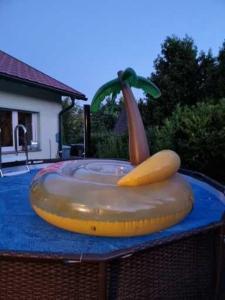 a banana sitting on top of a table at Wohlfühloase in Suhl