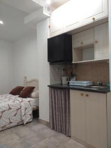 Kuhinja oz. manjša kuhinja v nastanitvi Malaga Ensuites City Centre