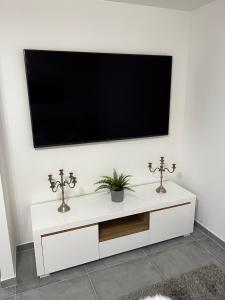 TV a/nebo společenská místnost v ubytování Apartmány Ellie