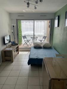 Televízia a/alebo spoločenská miestnosť v ubytovaní Charmant Appartement Cosy sur Sète proche de toutes commodités, Parking Privé