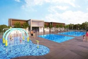 a rendering of a pool with a water park at Muji-Inspired, Studio-Type Home at Phirst Park Homes Tanza in Tanza