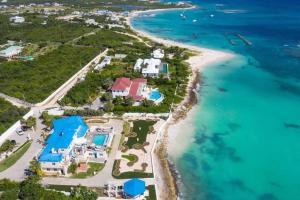 an aerial view of the resort and the beach at Anguilla - Villa Anguillitta villa in Blowing Point Village