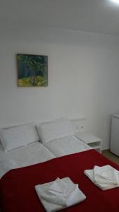 Posteľ alebo postele v izbe v ubytovaní Hostal Cubelles
