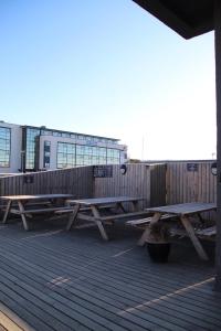 A balcony or terrace at Bus Hostel Reykjavik - Reykjavik Terminal