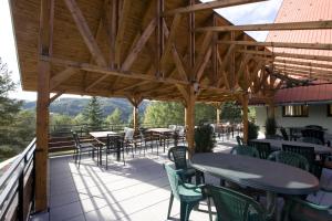 Balkón nebo terasa v ubytování Hotel Rusava