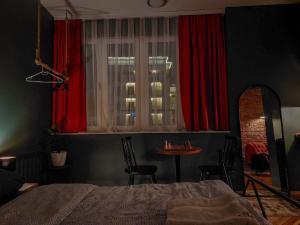 Voodi või voodid majutusasutuse Prishtina Center Hostel toas