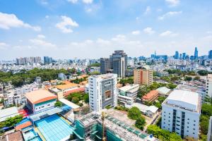 an aerial view of a city with tall buildings at Everrich Q5 - Two Bedroom in Ho Chi Minh City