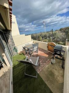 Balkón alebo terasa v ubytovaní Appartement duplex Vil’Adonis