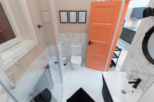 Kúpeľňa v ubytovaní E12 Boutique Apartments
