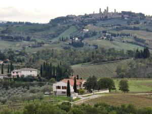 a village in the hills of provence at Podere La Quercia in San Gimignano