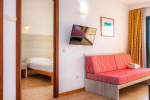 Posteľ alebo postele v izbe v ubytovaní Apto con Terraza 402
