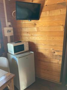 Köök või kööginurk majutusasutuses Les Bungalows les Vanilliers, Sud Sauvage avec piscine