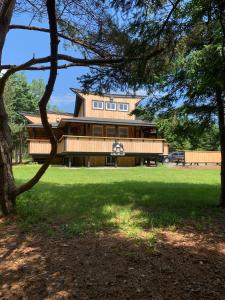 Zahrada ubytování Wild Pines Cabins