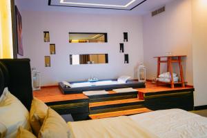 Postel nebo postele na pokoji v ubytování Hotel Delta Premium