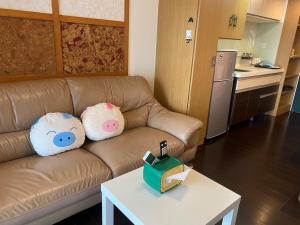 Köök või kööginurk majutusasutuses 旗溫泉民宿