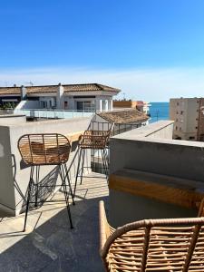 En balkong eller terrass på Moraira Fantástico Ático Duplex
