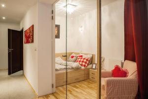Area soggiorno di Apartamenty Czerwone Maki Wisła
