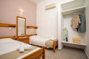 Кровать или кровати в номере Margaritas apartments