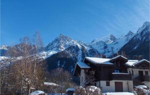 Cozy Apartment In Chamonix - Les Houches With Kitchen v zimě