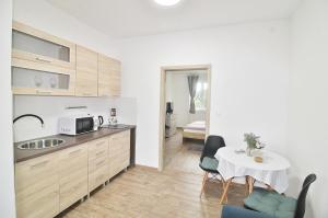 Kuchnia lub aneks kuchenny w obiekcie Apartmany Troll