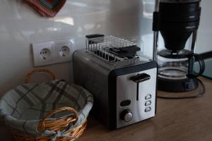 Dapur atau dapur kecil di Ferienwohnung Zur Alten Ziegelei +5 gambar