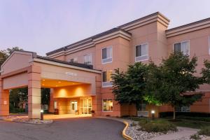 a rendering of the front of a hospital building at Fairfield Inn & Suites by Marriott Mahwah in Mahwah