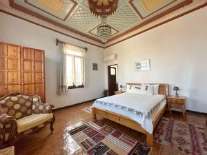 Кровать или кровати в номере Saklı Konak