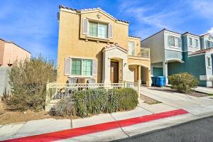 a house on the side of a street at Stylish House with Patio, 8 Mi to Vegas Strip! in Las Vegas