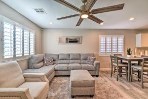 A seating area at Stylish House with Patio, 8 Mi to Vegas Strip!