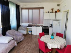 Kuchyň nebo kuchyňský kout v ubytování Apartment Tkon 5827b