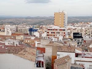 A general view of Jaén or a view of the city taken from Az apartmant