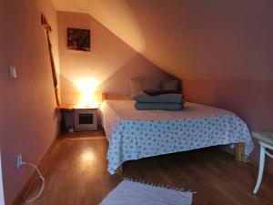 - une petite chambre mansardée dans l'établissement Forest House, à Zăbala