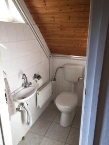 Koupelna v ubytování Sirály Apartman + 25 fotografií