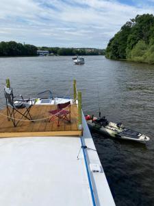 Natuurlandschap vlak bij de boot