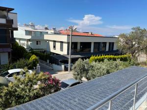 a view of a house with a solar panel on the roof at Can’s Homes in Kusadası