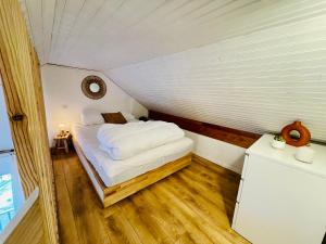Posteľ alebo postele v izbe v ubytovaní Charmant appartement idéalement situé