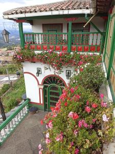 Hotel Portón De Ocetá外面的花园