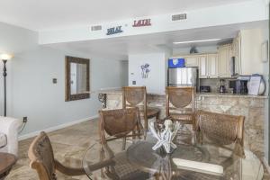 A kitchen or kitchenette at Beach Front 18th Flr, Best Ocean View, New Upgrades