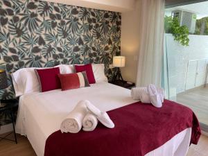 Posteľ alebo postele v izbe v ubytovaní Suite 208, Close to the beach, 2 bedroom,Golden Mile