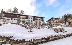 Nice Apartment In Oberreute With House A Mountain View om vinteren